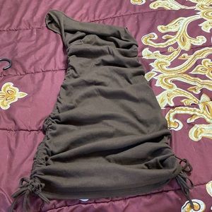 mini one shoulder dress